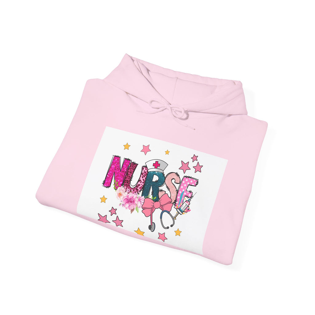 Nurse Stethoscope Stars Hoodie — Cute Floral Nursing Appreciation Gift