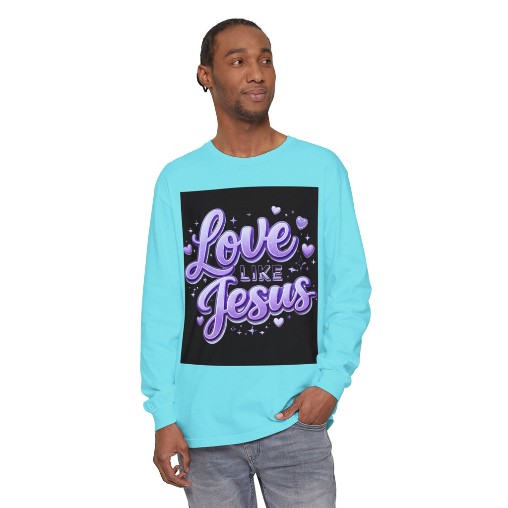 Love Like Jesus Long Sleeve Tee — Christian Faith Graphic Shirt