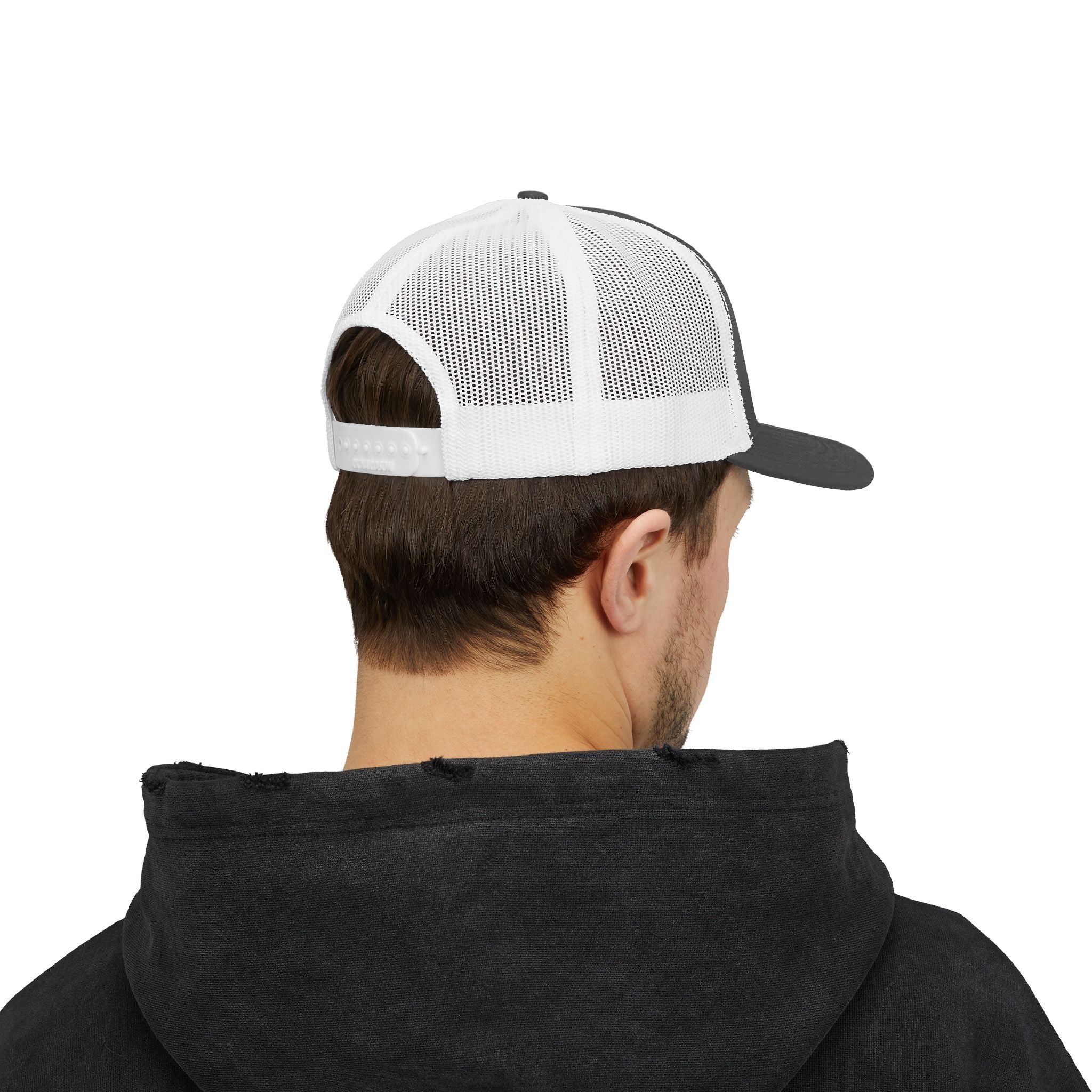 Arrow Cross Trucker Cap — Rustic Tribal Arrow Snapback Hat