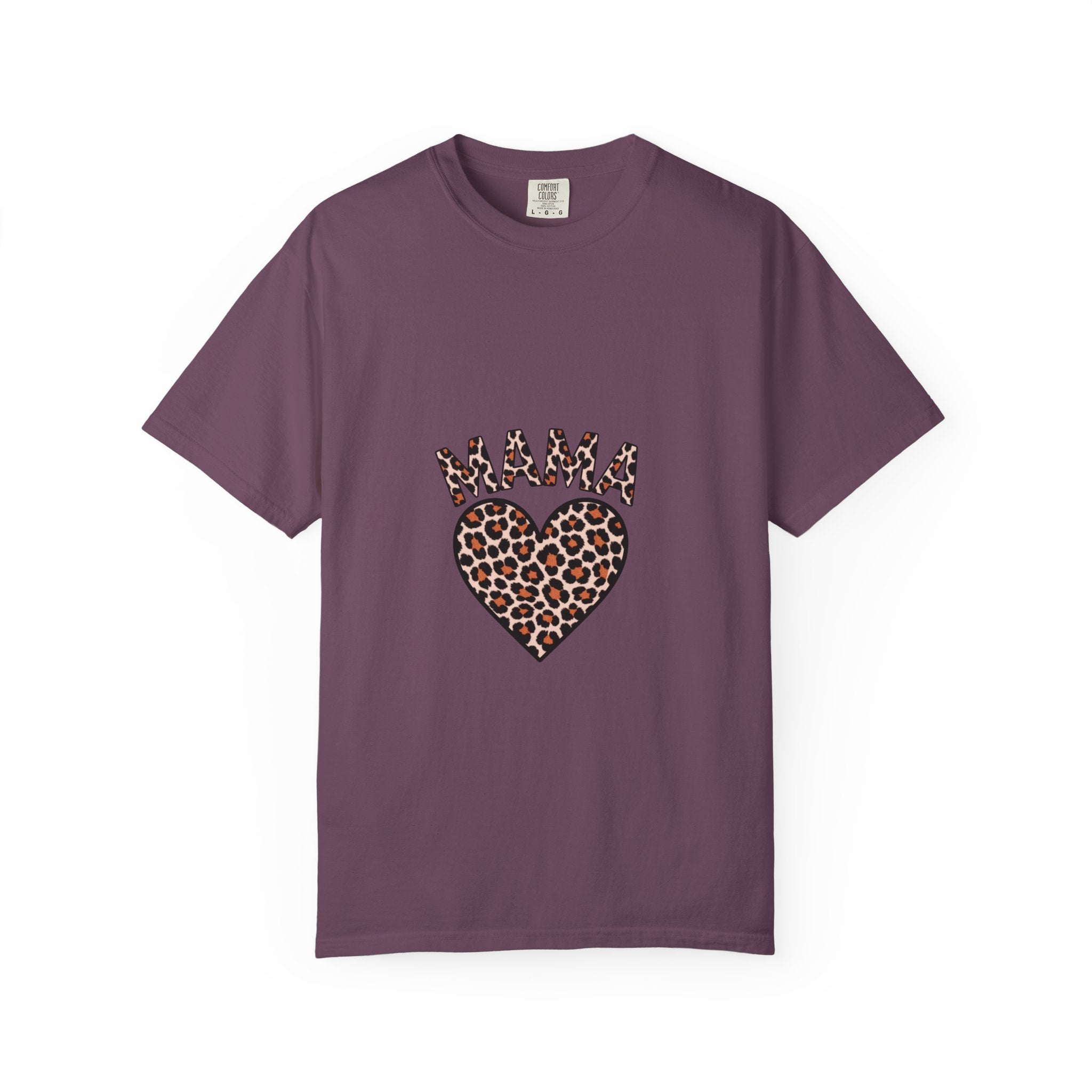 Mama Leopard Heart T-Shirt — Women's Mom Tee for Mother's Day & Everyday