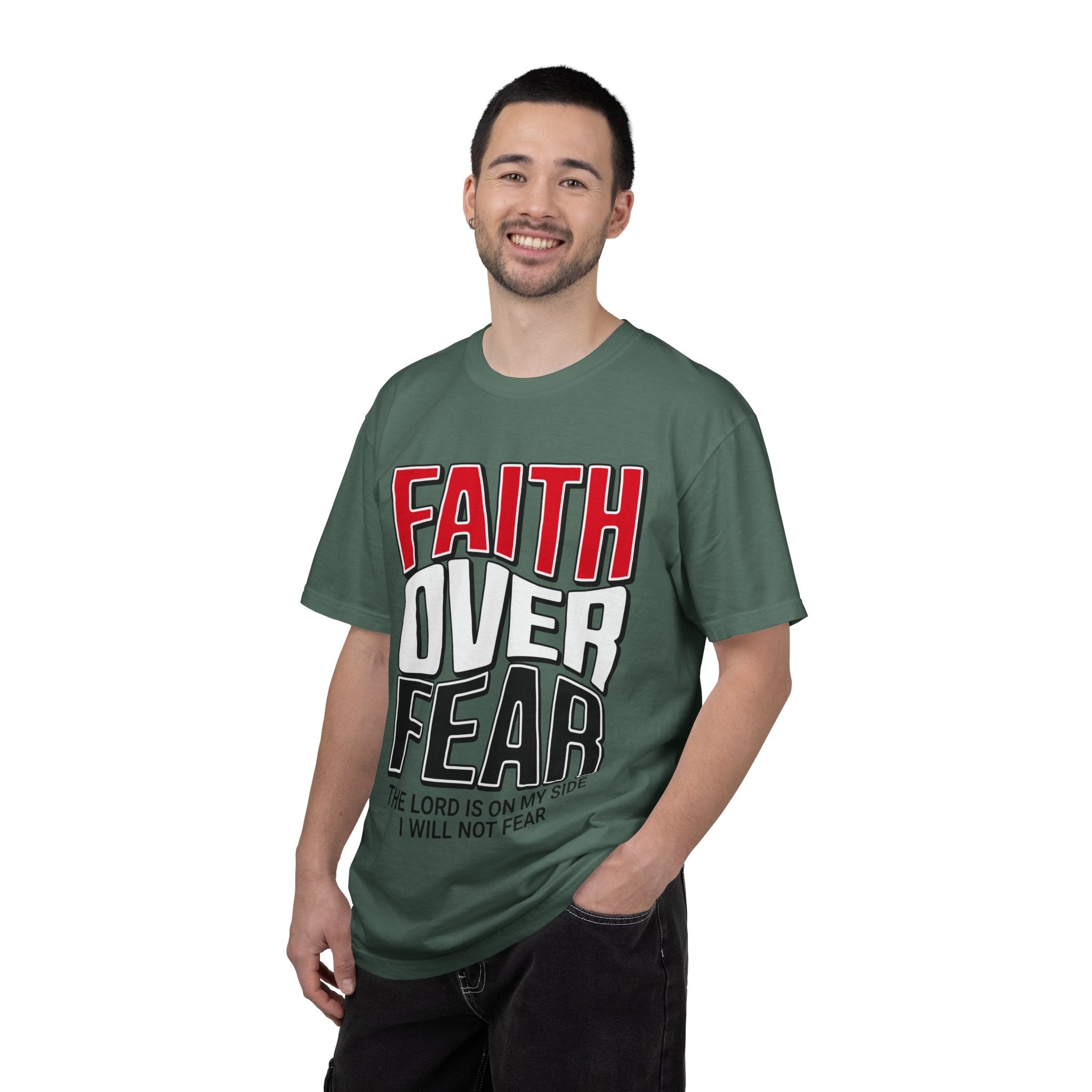 Faith Over Fear T‑Shirt — Christian Inspirational Tee ("The Lord Is On My Side")