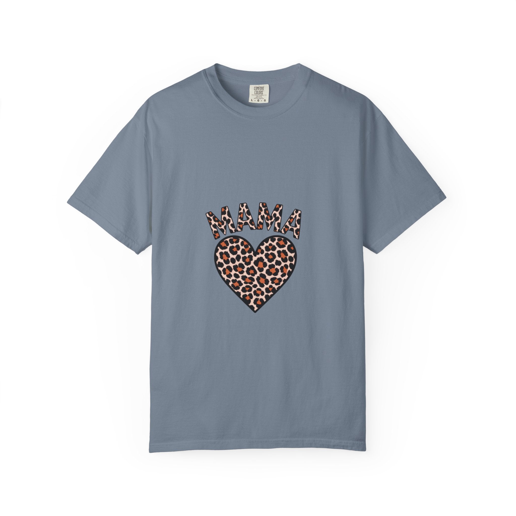 Mama Leopard Heart T-Shirt — Women's Mom Tee for Mother's Day & Everyday