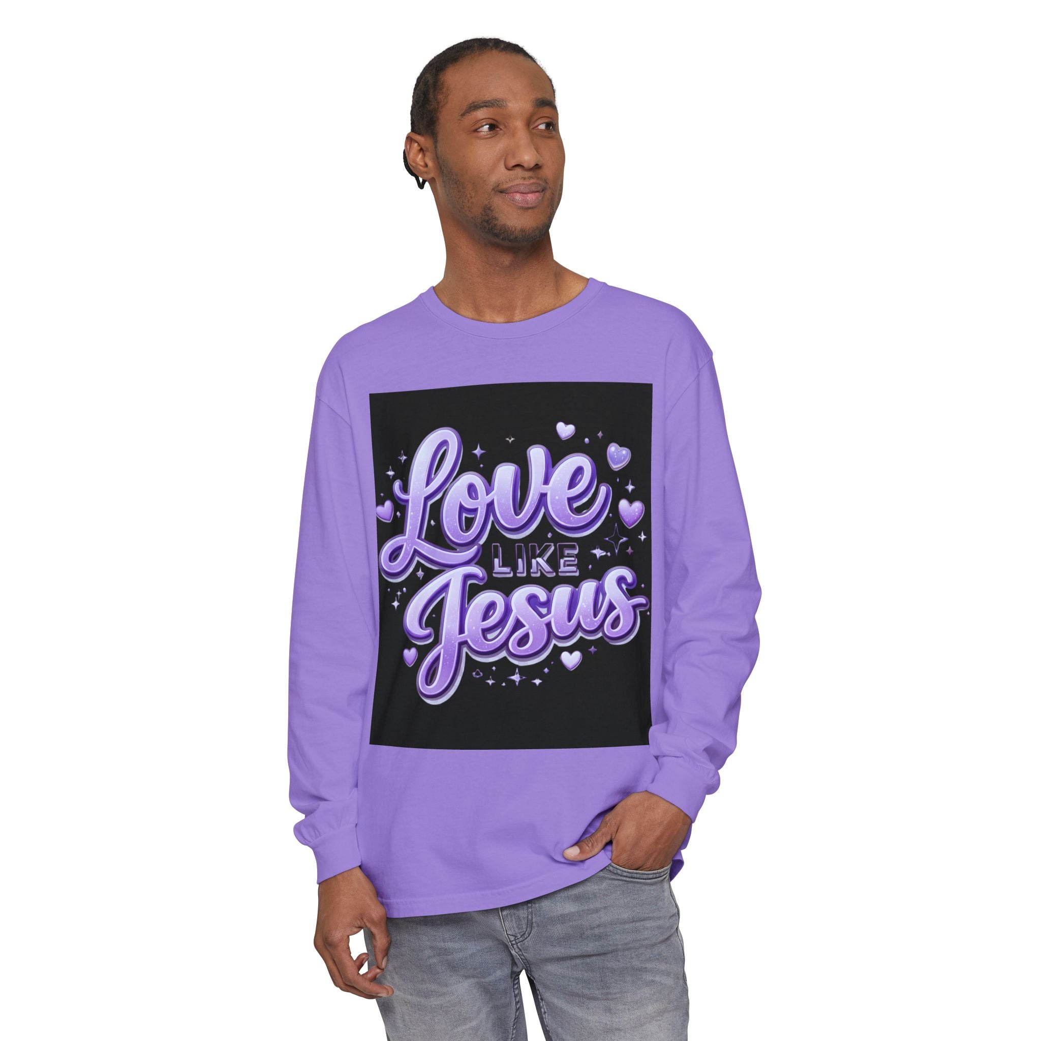 Love Like Jesus Long Sleeve Tee — Christian Faith Graphic Shirt