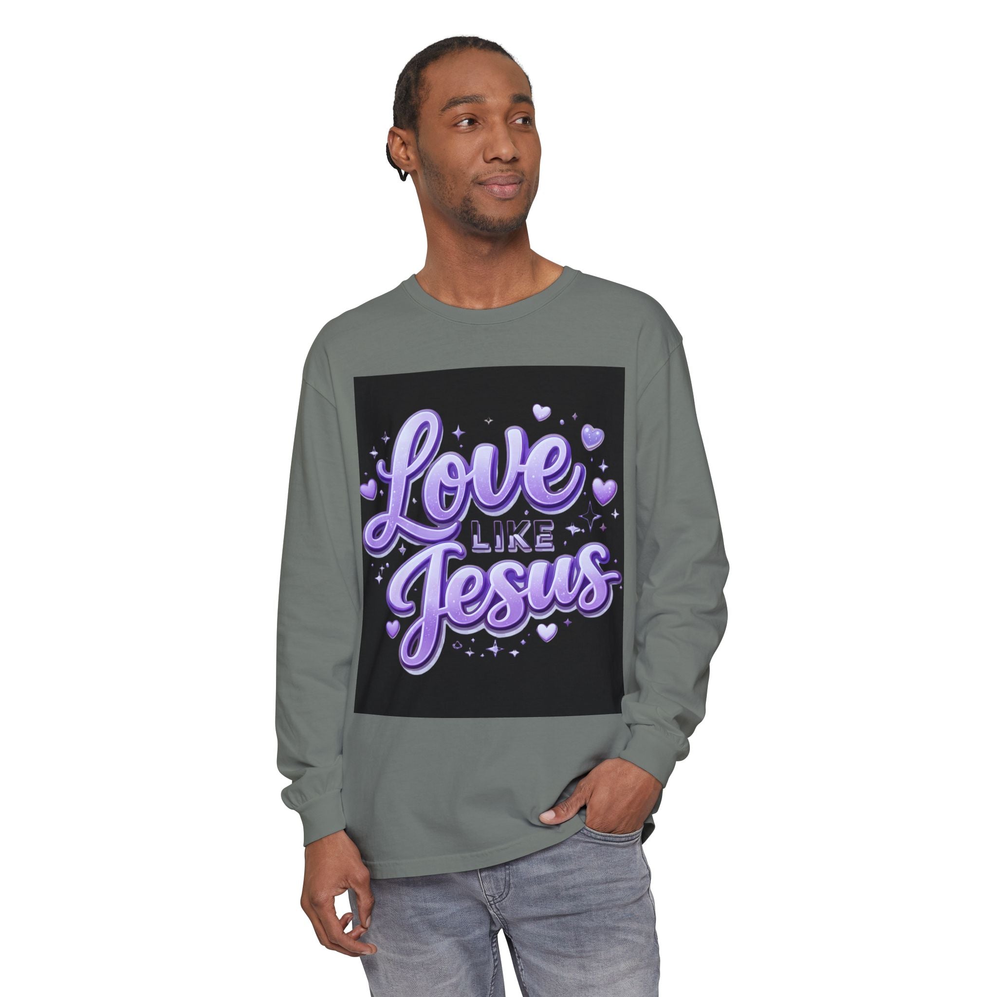 Love Like Jesus Long Sleeve Tee — Christian Faith Graphic Shirt