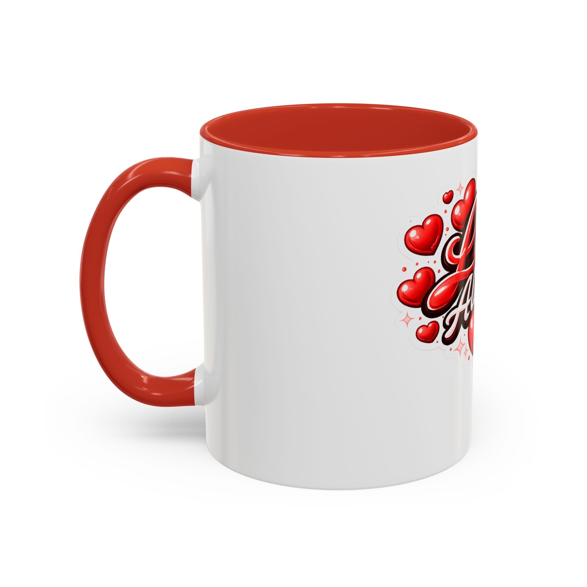 Love Always Coffee Mug — Romantic Heart Accent Mug (11/15oz)