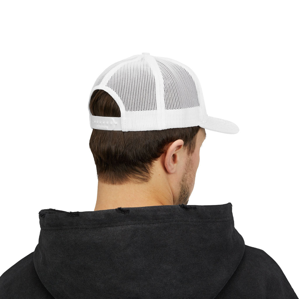 Arrow Cross Trucker Cap — Rustic Tribal Arrow Snapback Hat