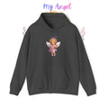 Angel Cherub Hoodie — 'Pray Hard' Cute Vintage Baby Angel Pullover