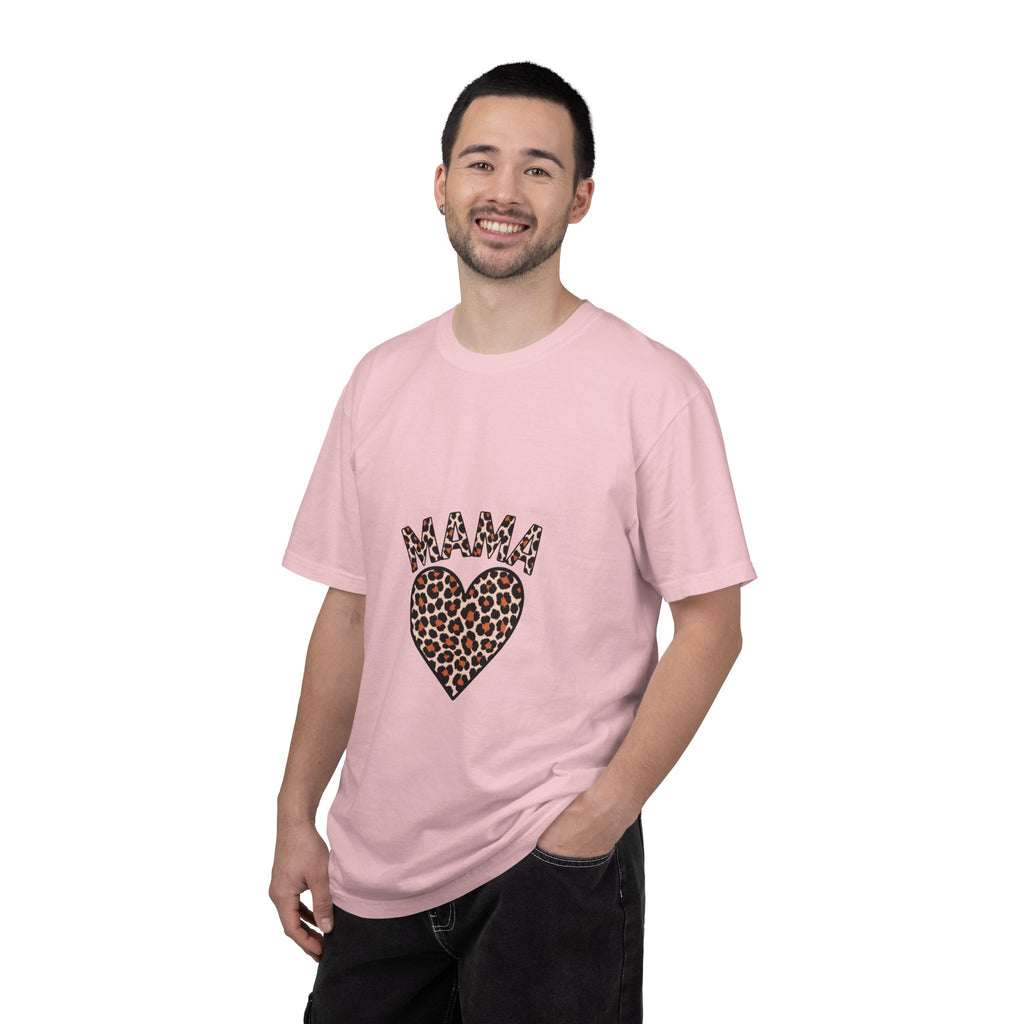 Mama Leopard Heart T-Shirt — Women's Mom Tee for Mother's Day & Everyday