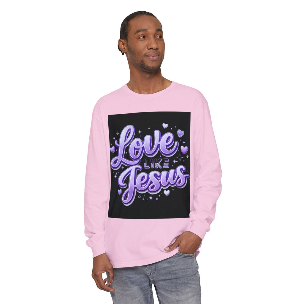 Love Like Jesus Long Sleeve Tee — Christian Faith Graphic Shirt