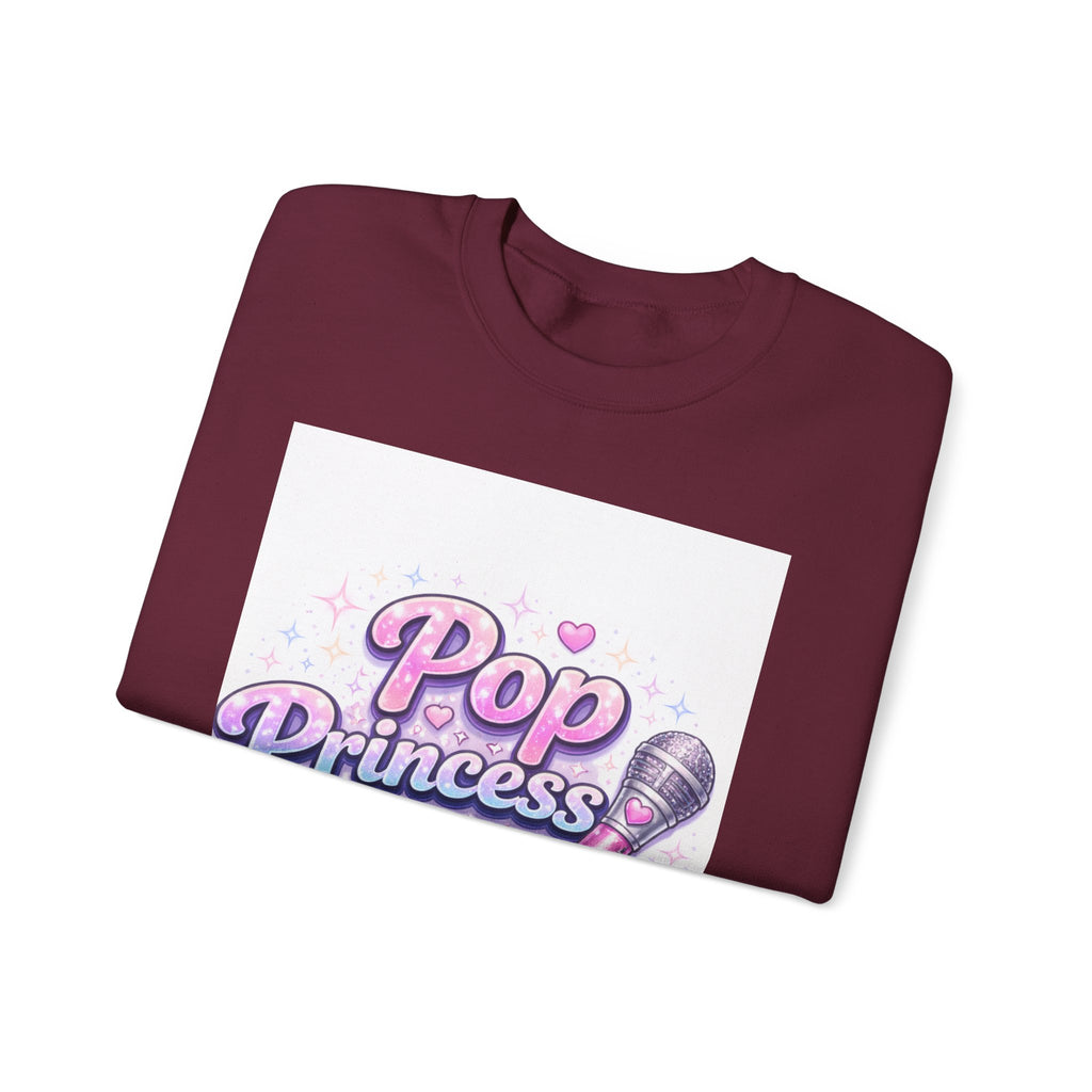 Pop Princess Sweatshirt — Cute Pink Microphone Graphic Crewneck