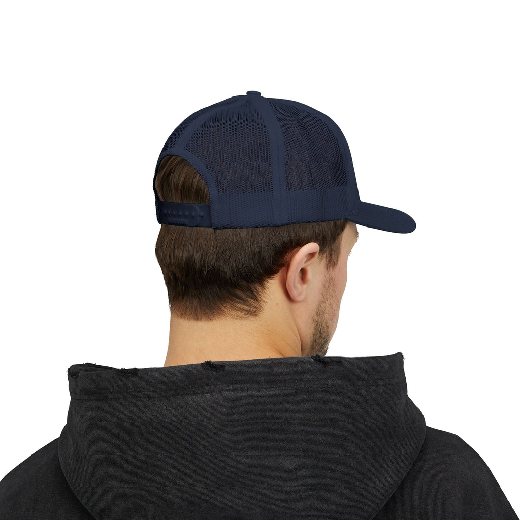 Arrow Cross Trucker Cap — Rustic Tribal Arrow Snapback Hat