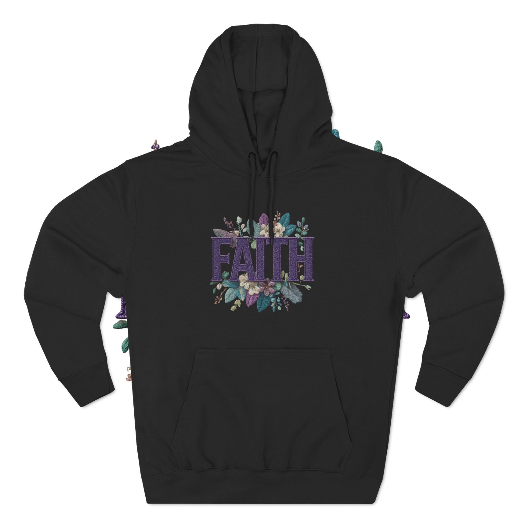 Faith Floral Hoodie — Inspirational Christian Pullover