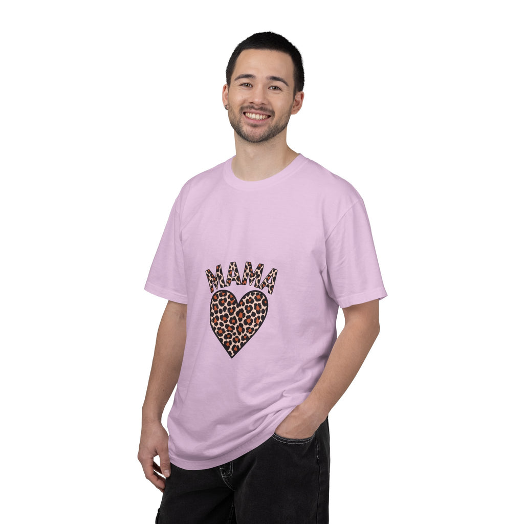 Mama Leopard Heart T-Shirt — Women's Mom Tee for Mother's Day & Everyday