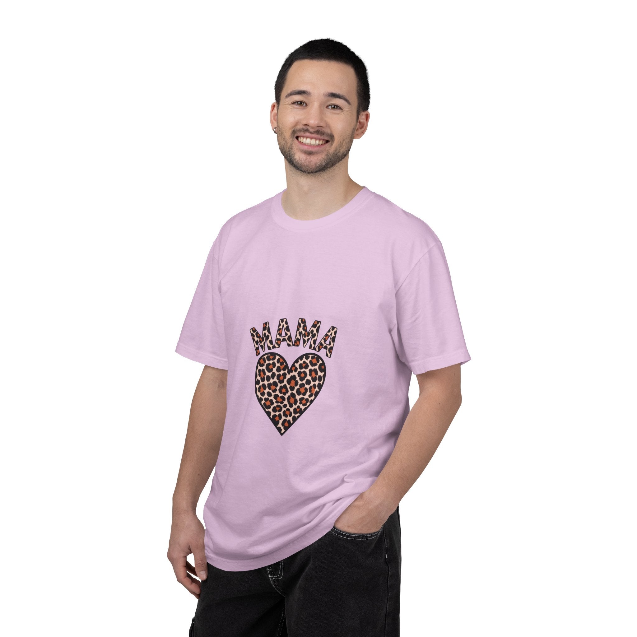 Mama Leopard Heart T-Shirt — Women's Mom Tee for Mother's Day & Everyday