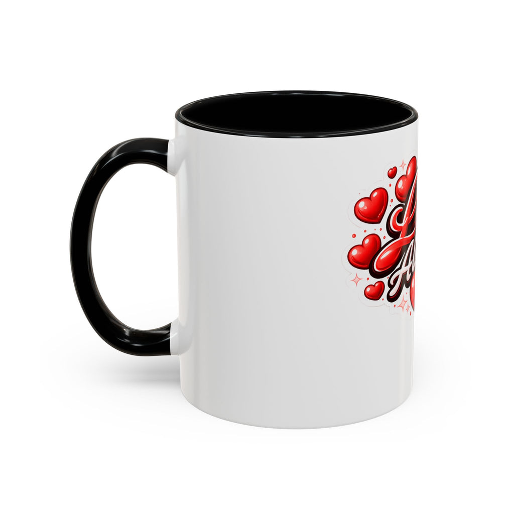Love Always Coffee Mug — Romantic Heart Accent Mug (11/15oz)