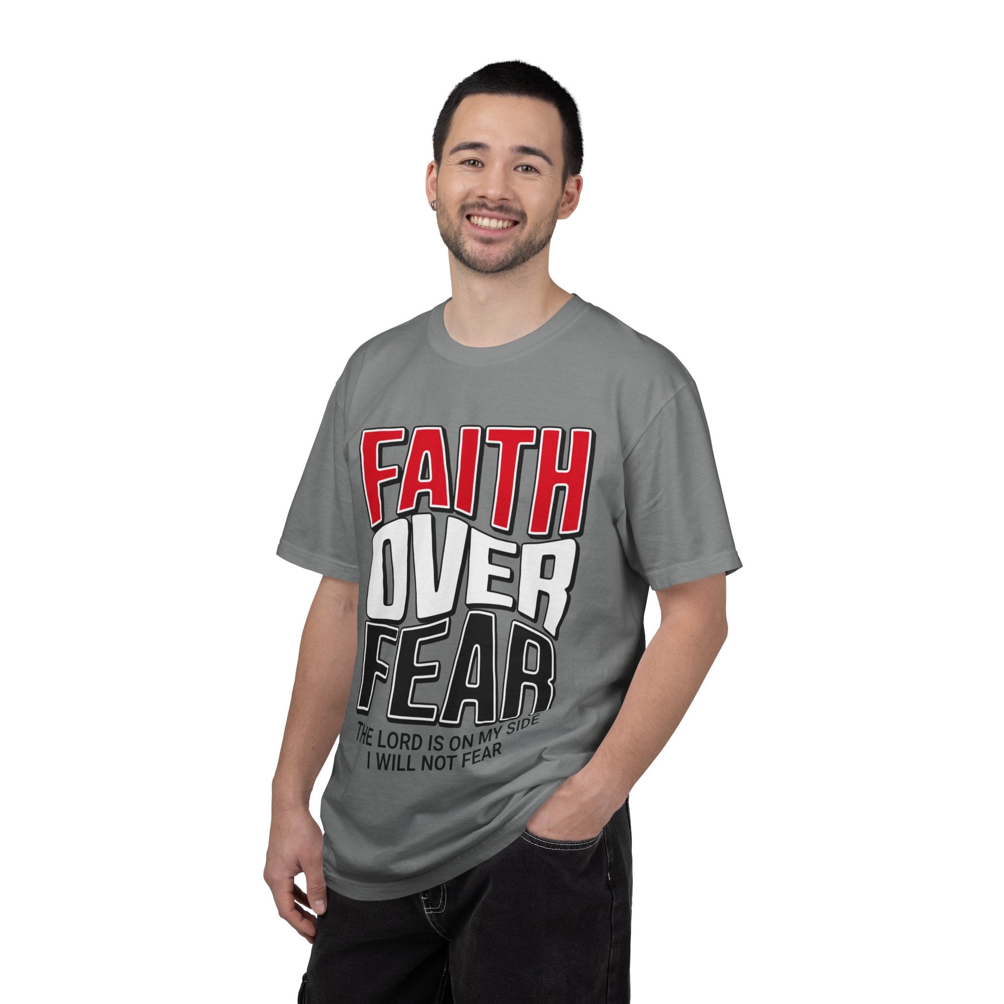 Faith Over Fear T‑Shirt — Christian Inspirational Tee ("The Lord Is On My Side")