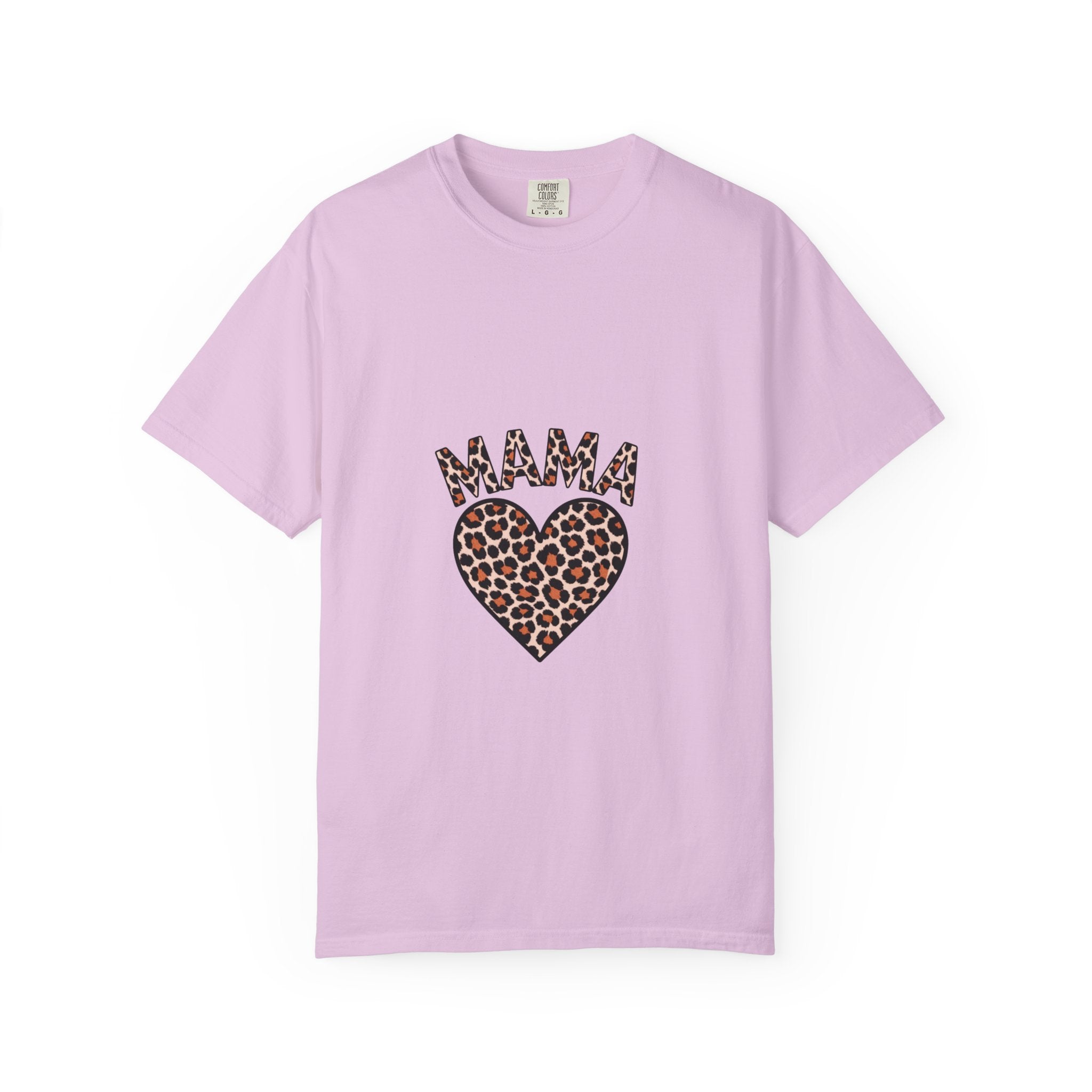 Mama Leopard Heart T-Shirt — Women's Mom Tee for Mother's Day & Everyday