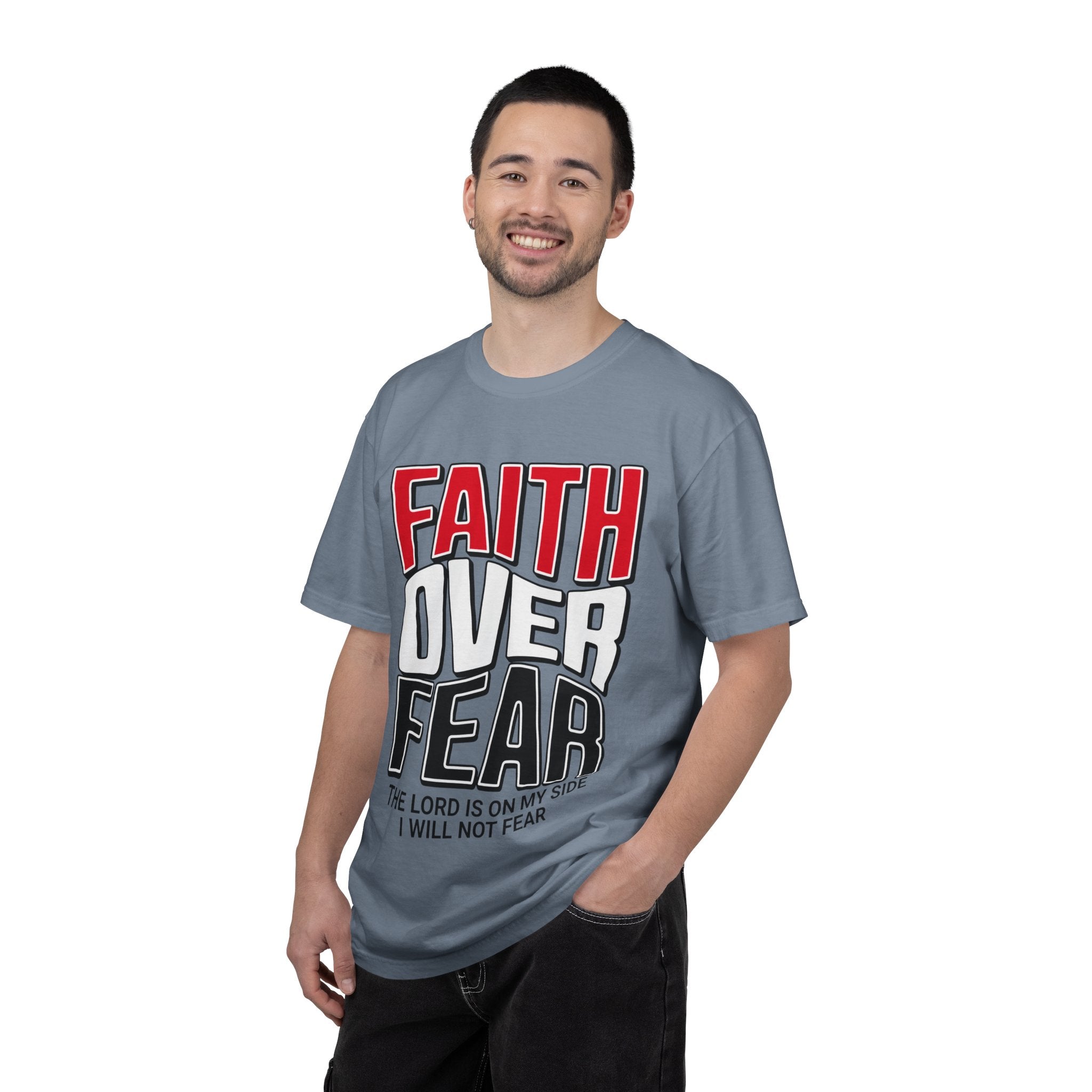 Faith Over Fear T‑Shirt — Christian Inspirational Tee ("The Lord Is On My Side")