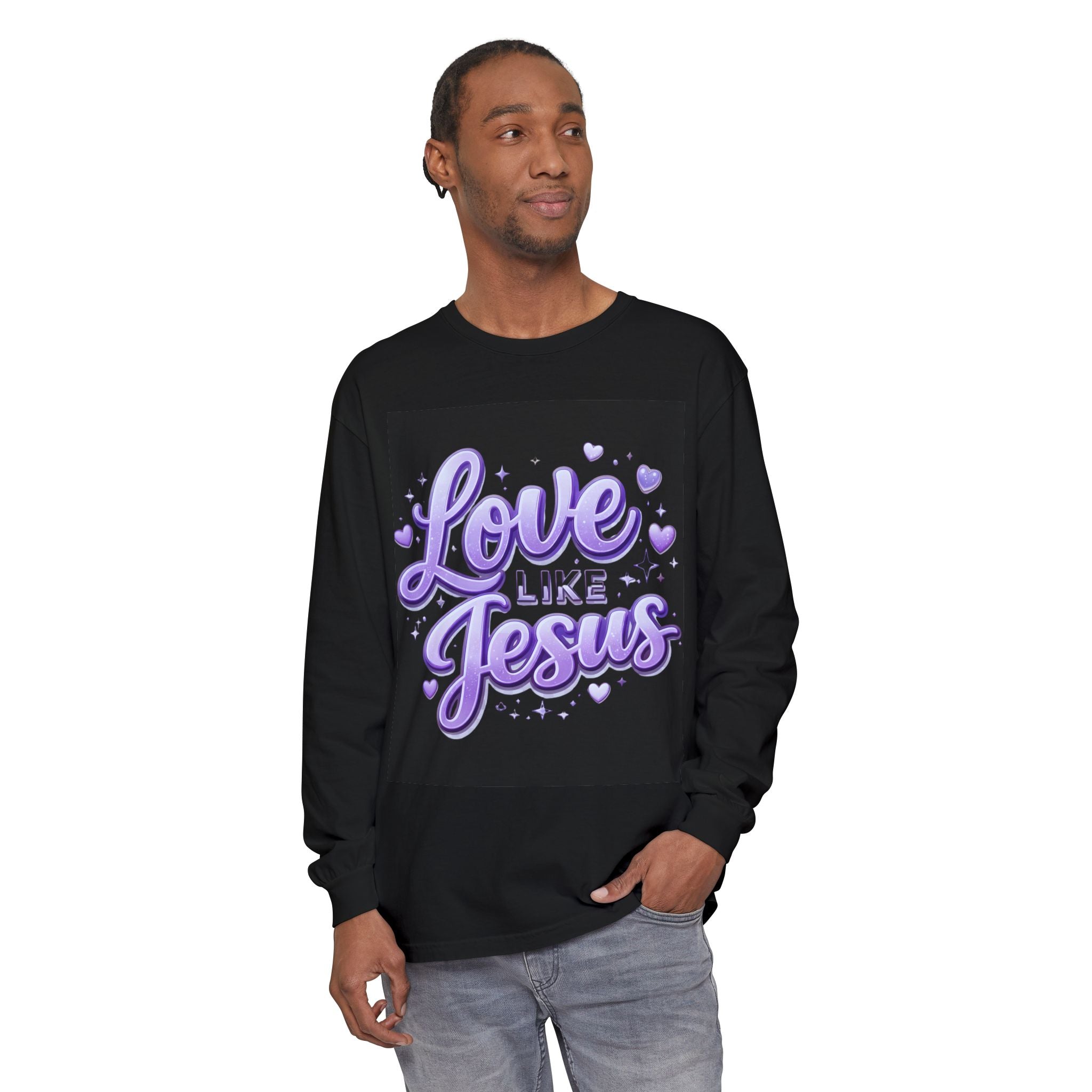 Love Like Jesus Long Sleeve Tee — Christian Faith Graphic Shirt