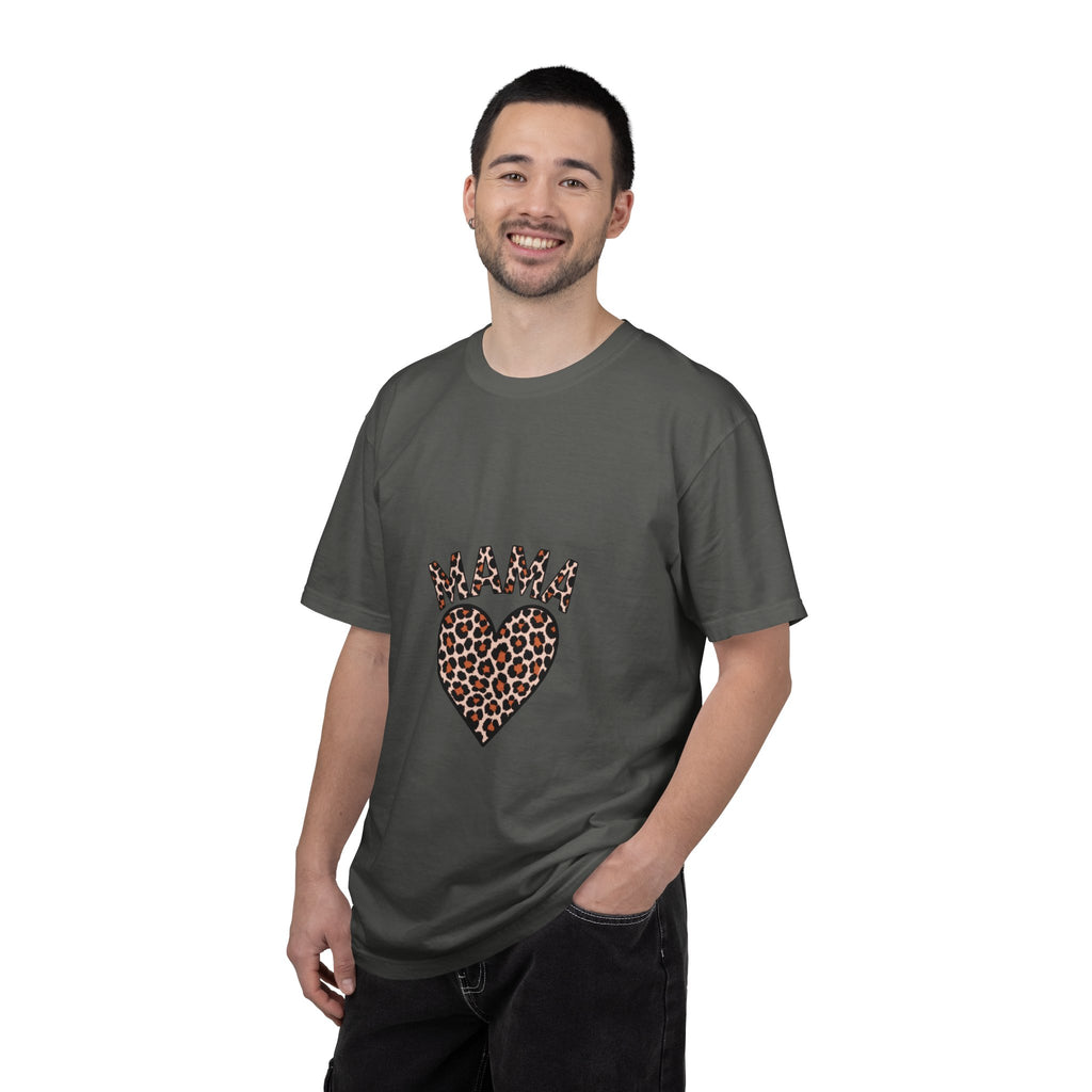 Mama Leopard Heart T-Shirt — Women's Mom Tee for Mother's Day & Everyday
