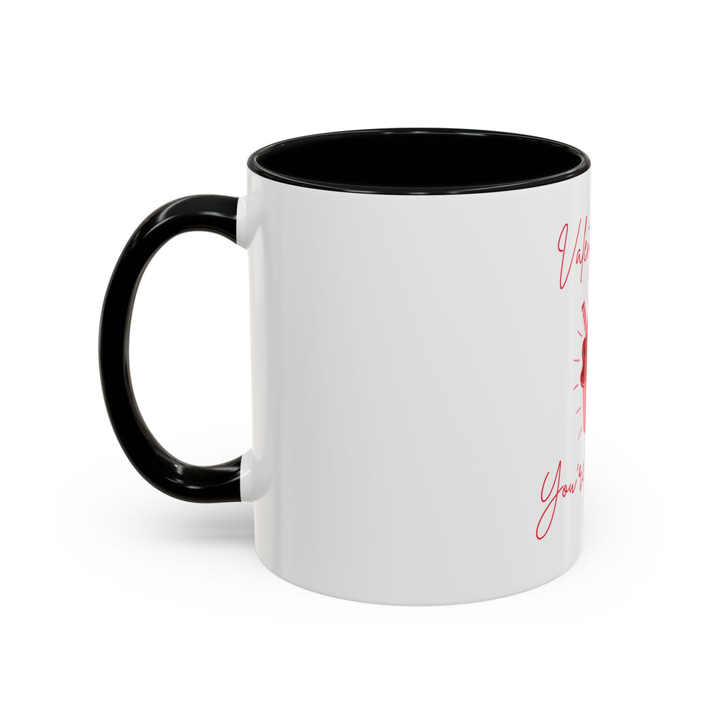 Valentine's Day Mug - "You're Too Sweet" Cup with Heart Cupcake Design
