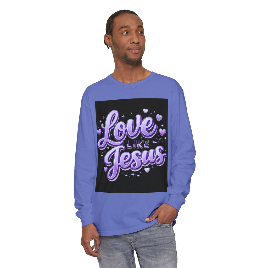 Love Like Jesus Long Sleeve Tee — Christian Faith Graphic Shirt
