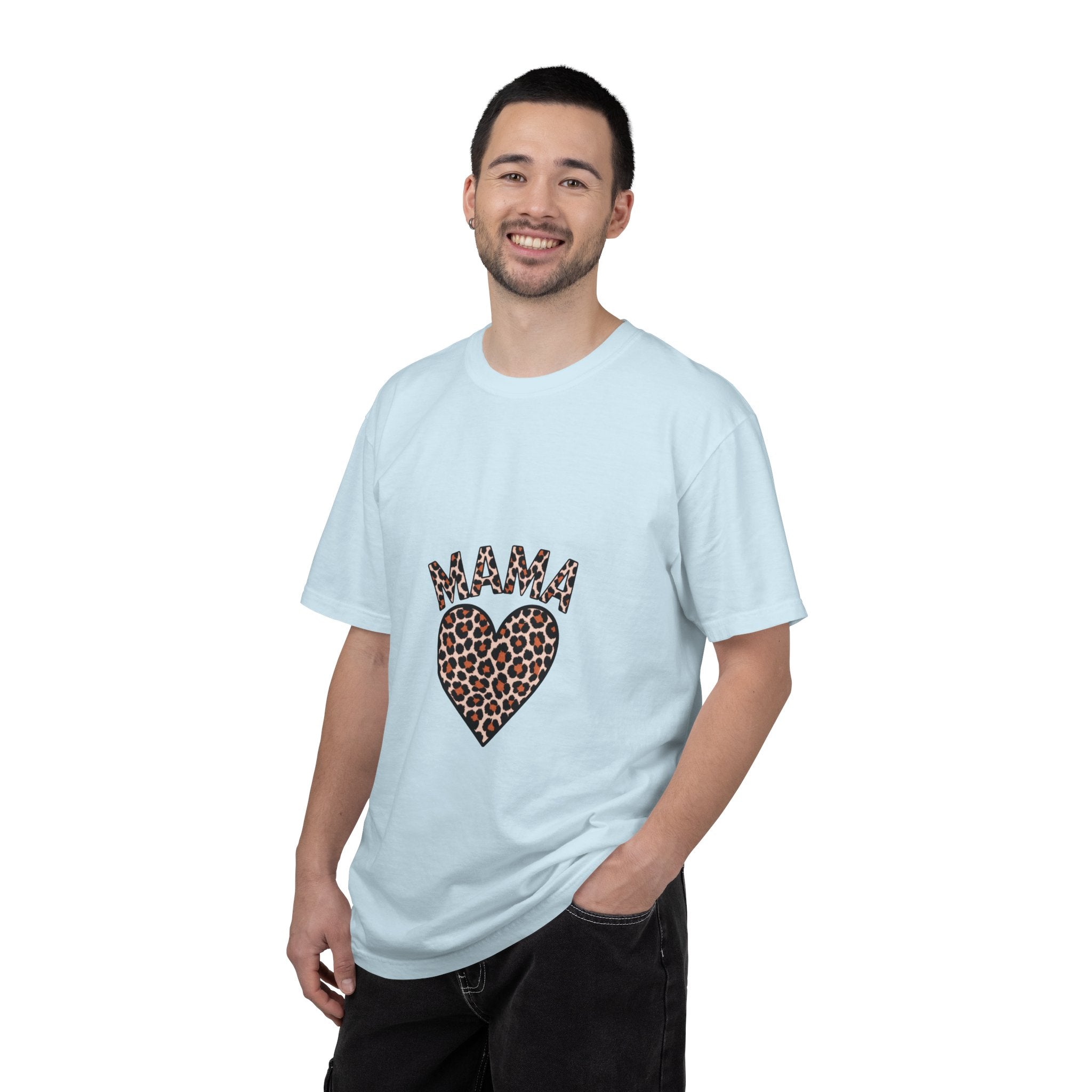 Mama Leopard Heart T-Shirt — Women's Mom Tee for Mother's Day & Everyday