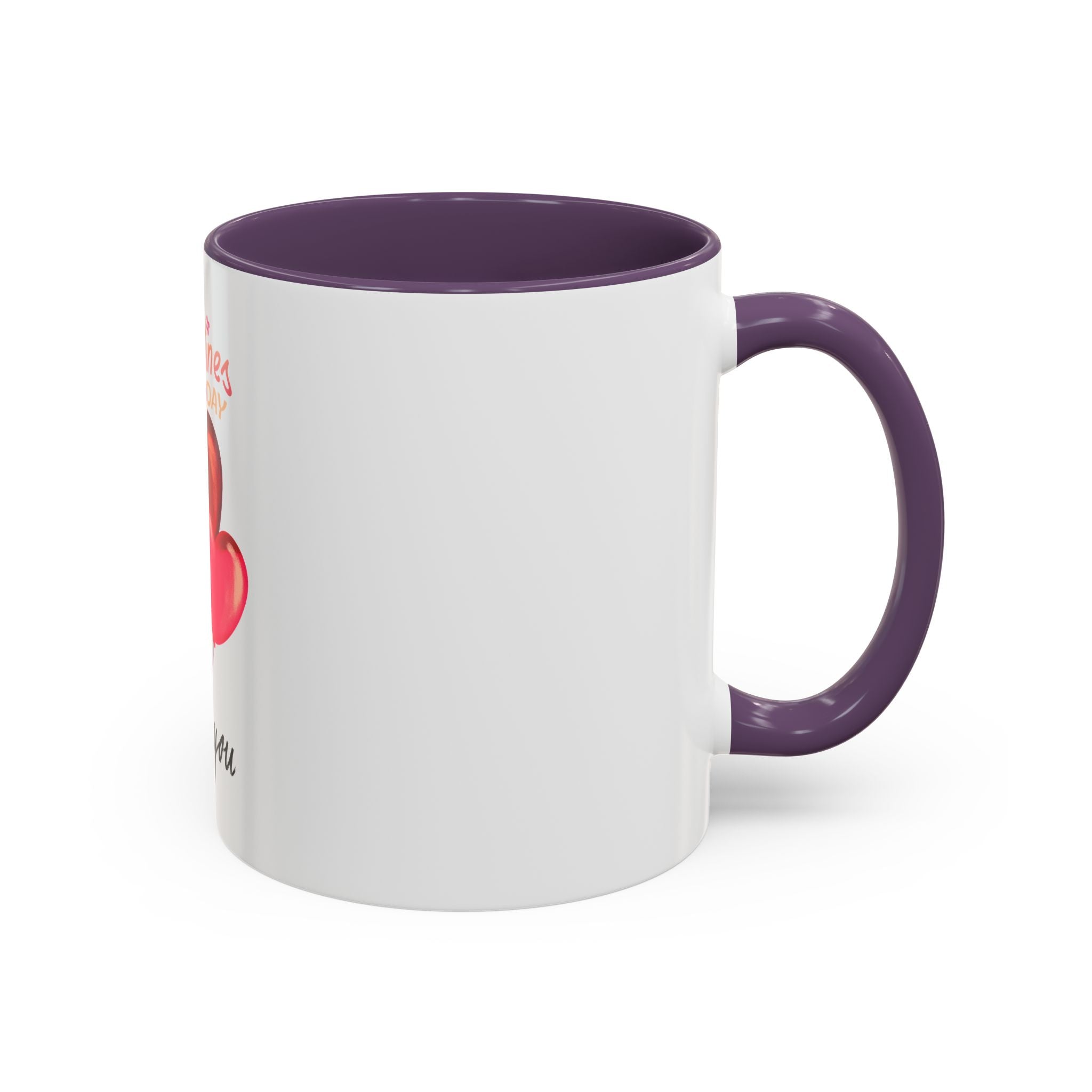 Valentine’s Day 'I Love You' Heart Balloon Accent Coffee Mug