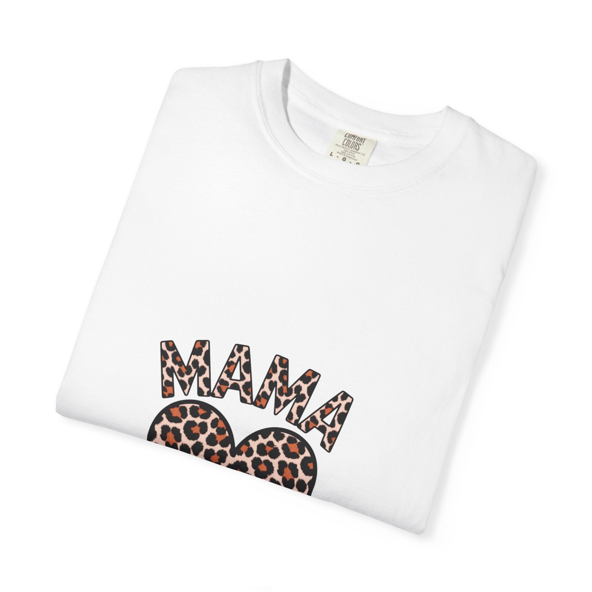 Mama Leopard Heart T-Shirt — Women's Mom Tee for Mother's Day & Everyday