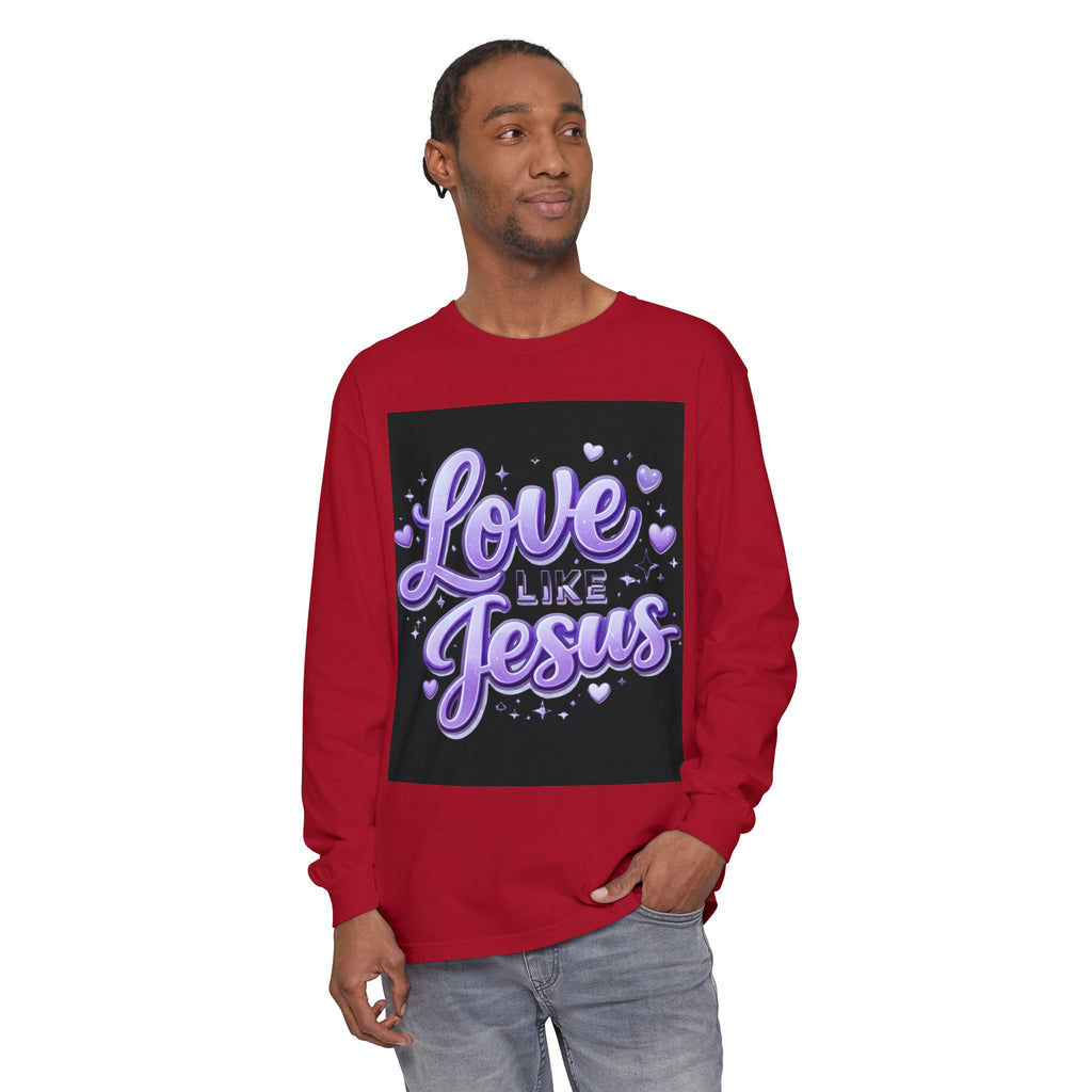 Love Like Jesus Long Sleeve Tee — Christian Faith Graphic Shirt