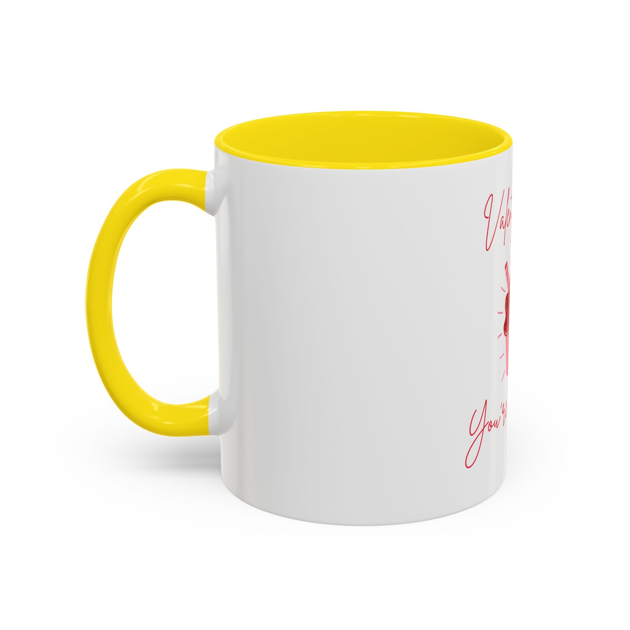 Valentine's Day Mug - "You're Too Sweet" Cup with Heart Cupcake Design