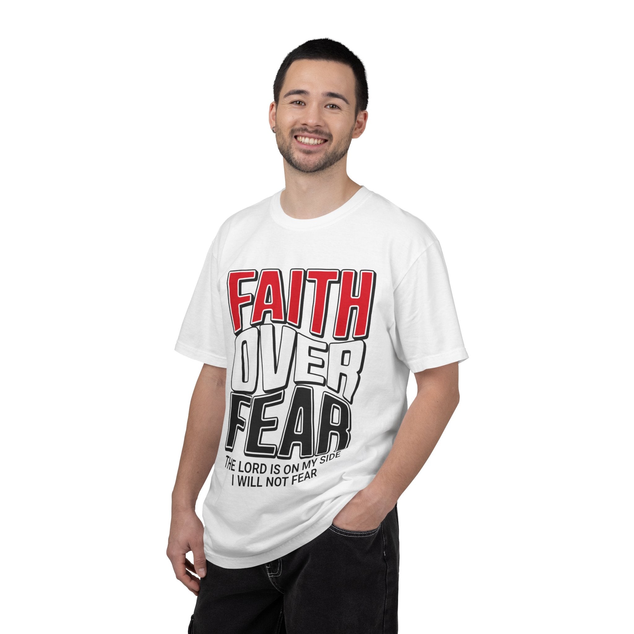 Faith Over Fear T‑Shirt — Christian Inspirational Tee ("The Lord Is On My Side")