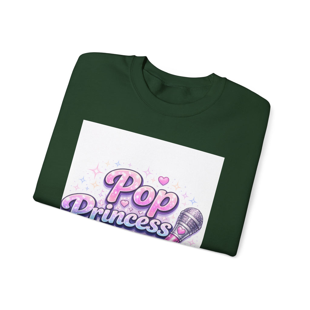 Pop Princess Sweatshirt — Cute Pink Microphone Graphic Crewneck