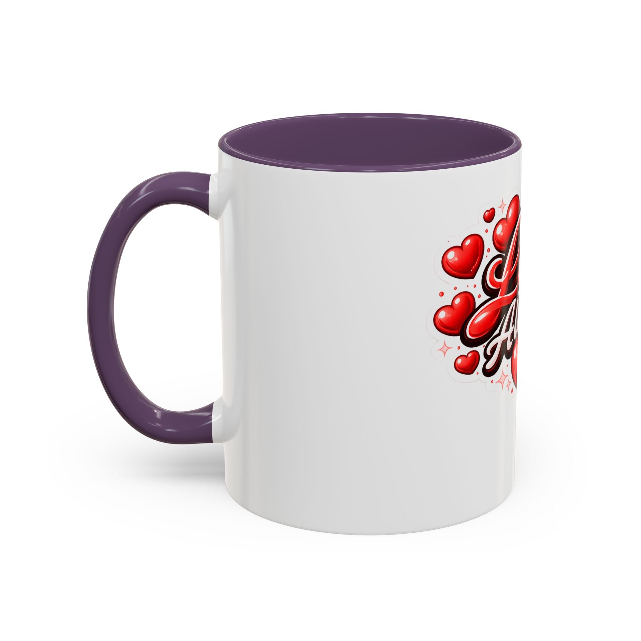 Love Always Coffee Mug — Romantic Heart Accent Mug (11/15oz)