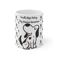 Dog Paw Mug - "Small Steps Today, Big Dreams Tomorrow" Ceramic Coffee Cup