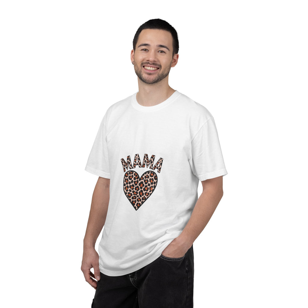 Mama Leopard Heart T-Shirt — Women's Mom Tee for Mother's Day & Everyday