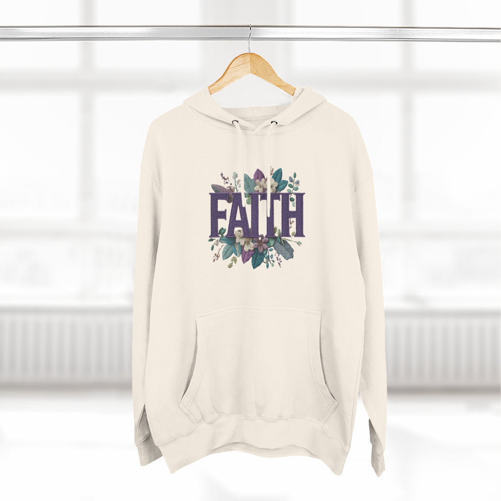 Faith Floral Hoodie — Inspirational Christian Pullover