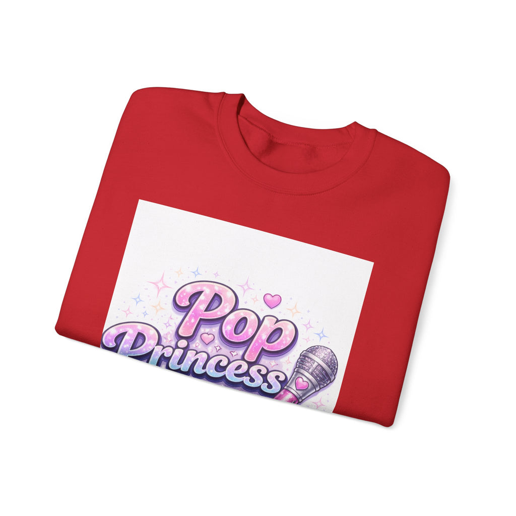 Pop Princess Sweatshirt — Cute Pink Microphone Graphic Crewneck