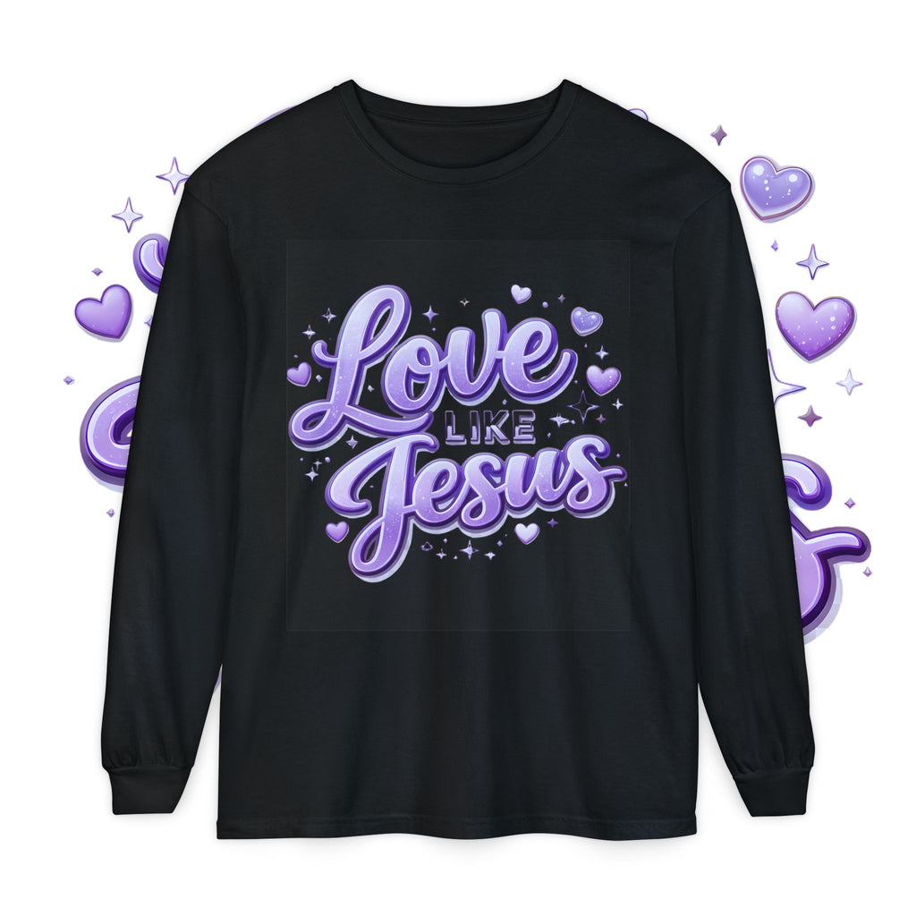 Love Like Jesus Long Sleeve Tee — Christian Faith Graphic Shirt