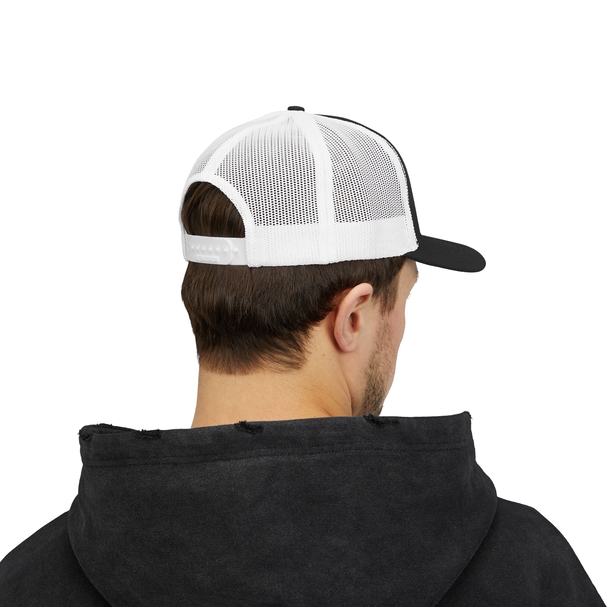 Arrow Cross Trucker Cap — Rustic Tribal Arrow Snapback Hat