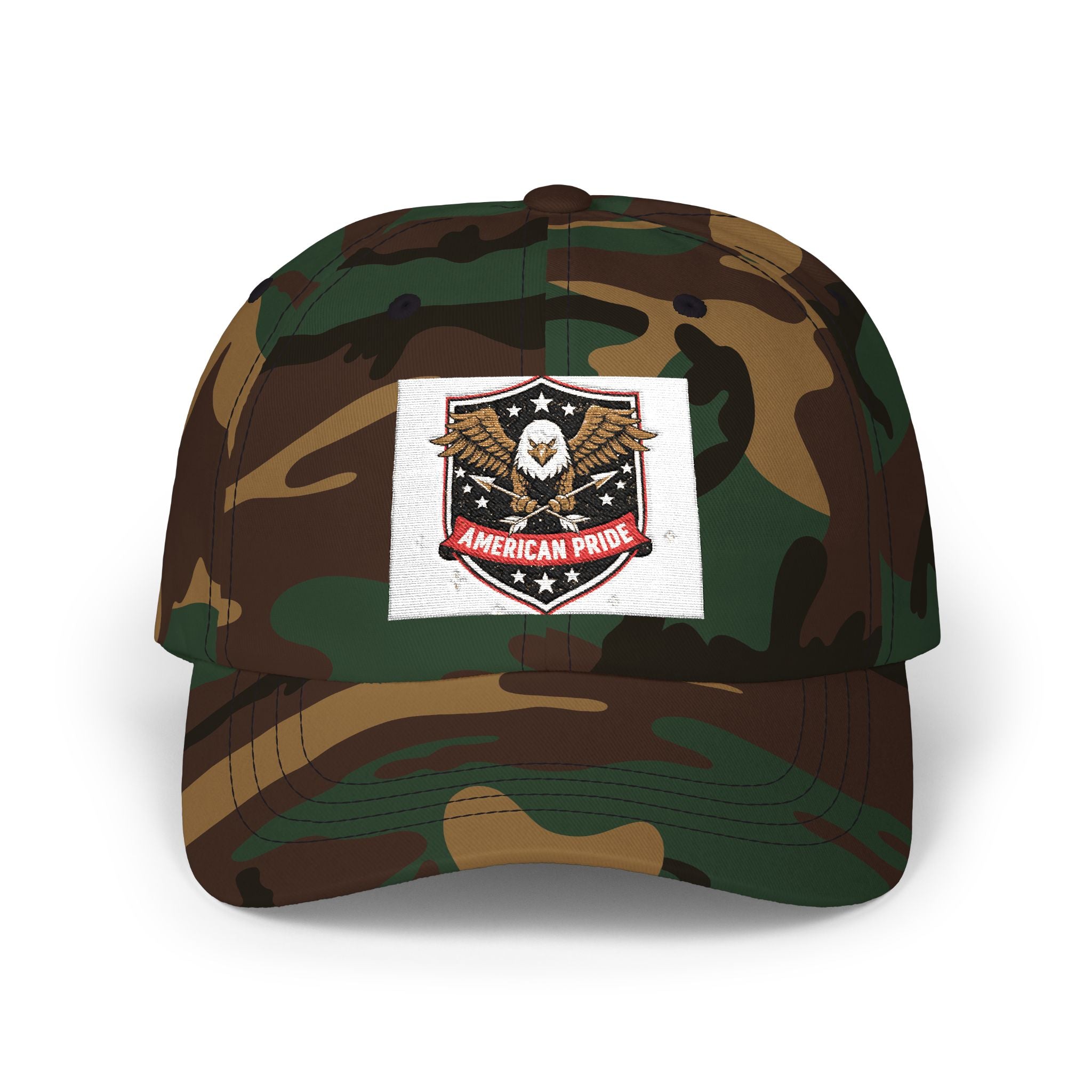 Dad Cap — Vintage American Pride Eagle Patch Hat