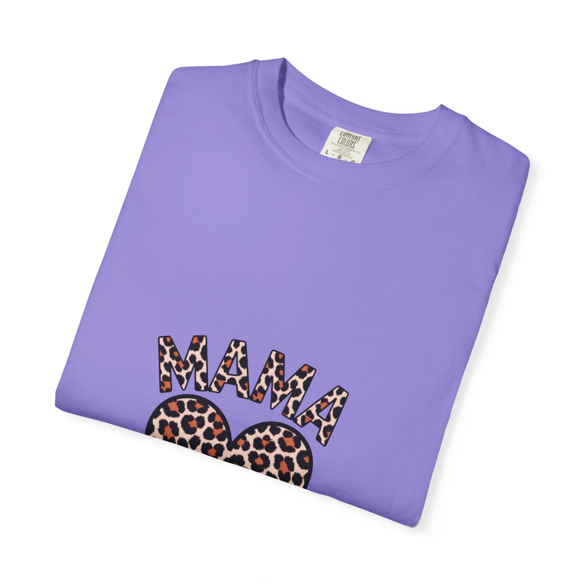 Mama Leopard Heart T-Shirt — Women's Mom Tee for Mother's Day & Everyday