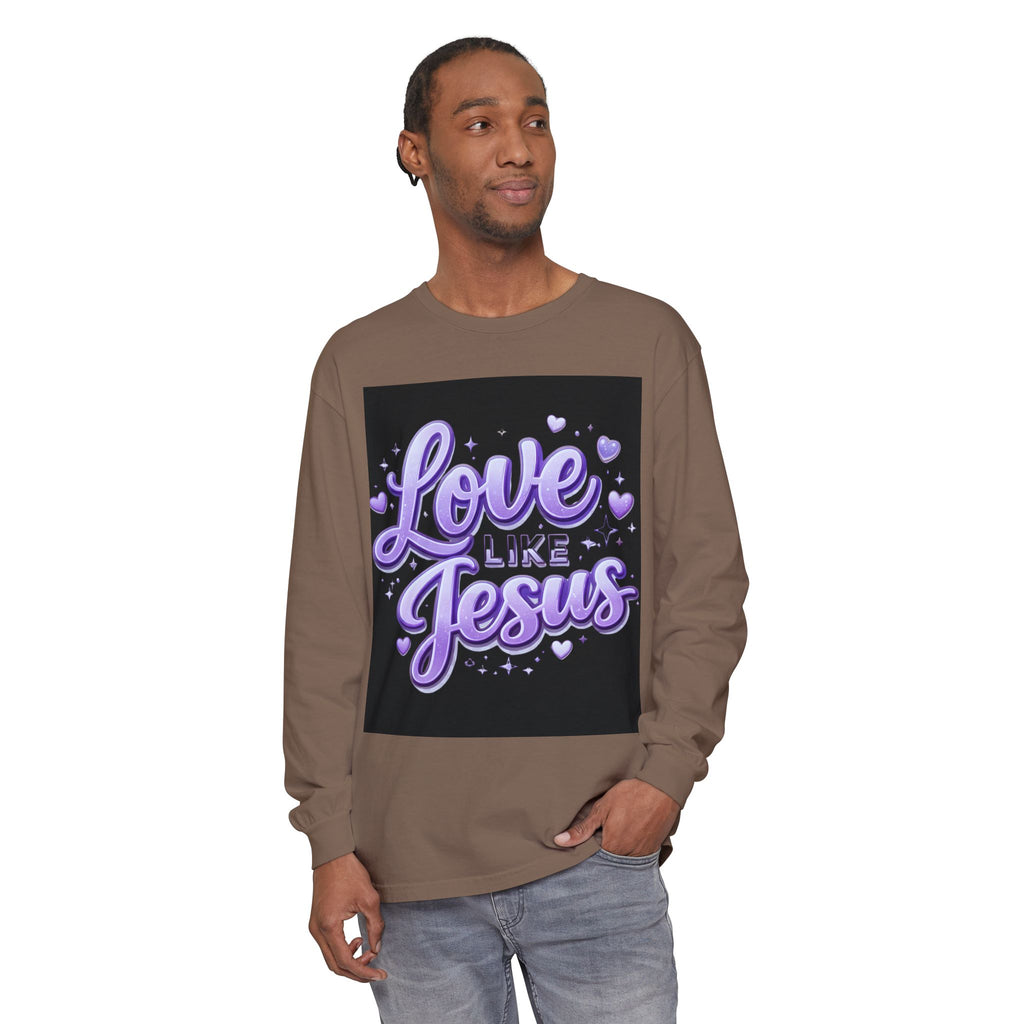 Love Like Jesus Long Sleeve Tee — Christian Faith Graphic Shirt