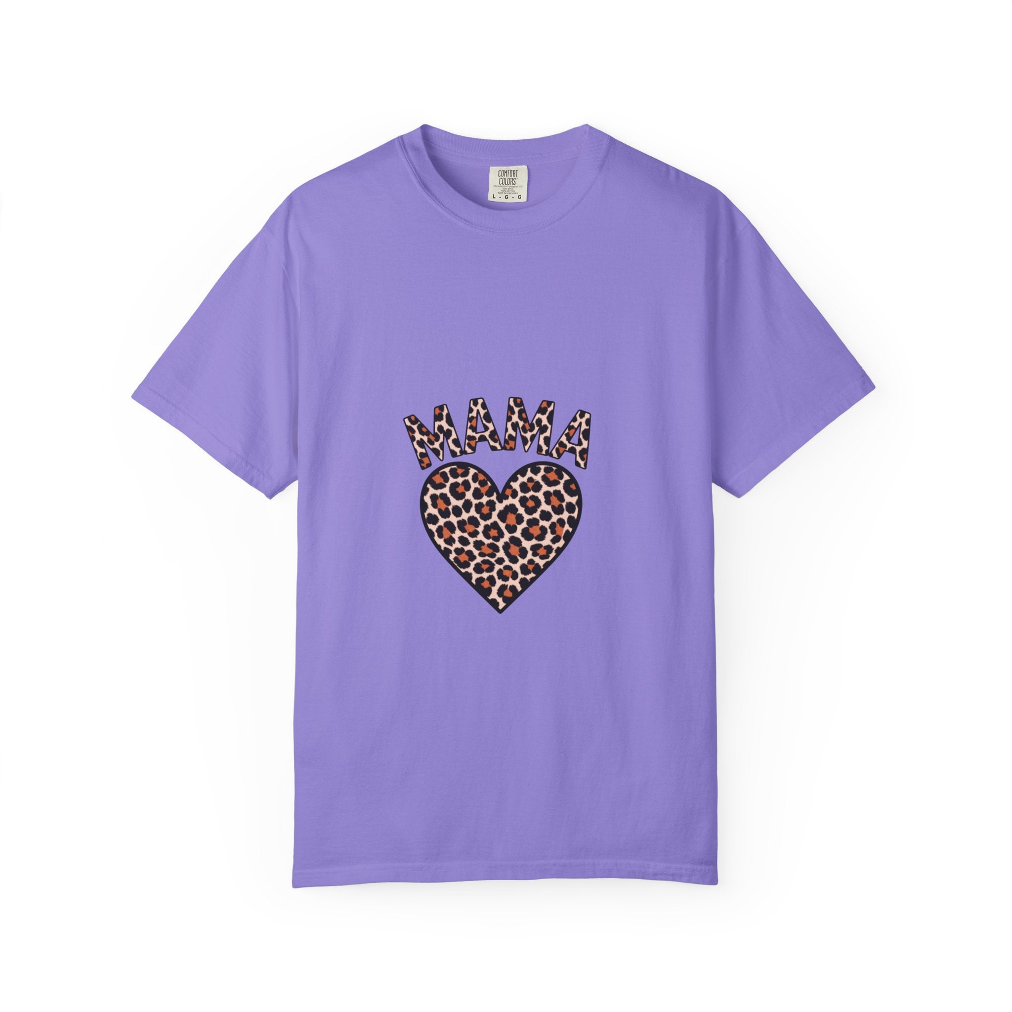 Mama Leopard Heart T-Shirt — Women's Mom Tee for Mother's Day & Everyday