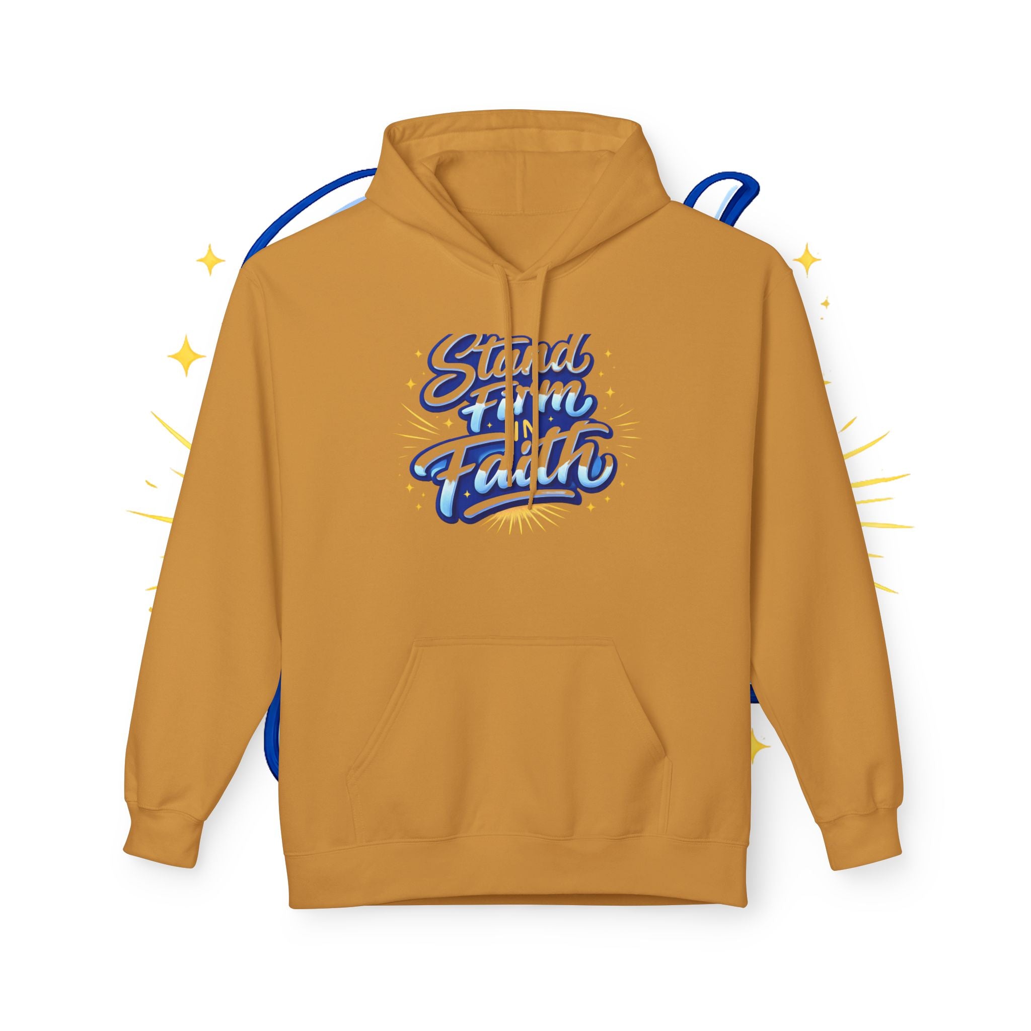 Stand Firm Faith Hoodie — Inspirational Christian Script Pullover