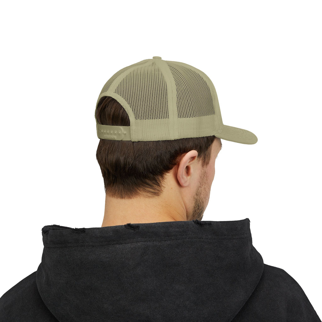 Arrow Cross Trucker Cap — Rustic Tribal Arrow Snapback Hat