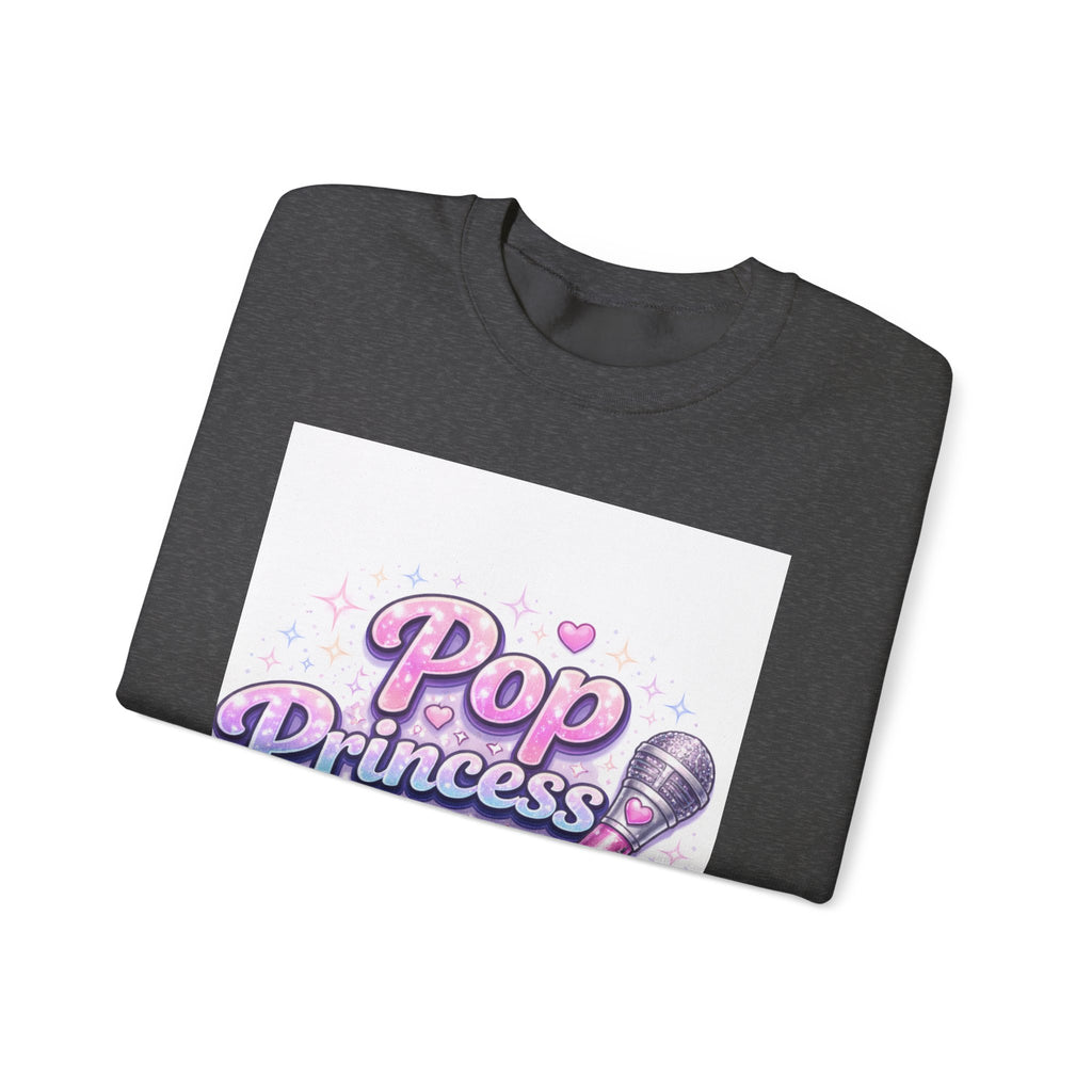 Pop Princess Sweatshirt — Cute Pink Microphone Graphic Crewneck