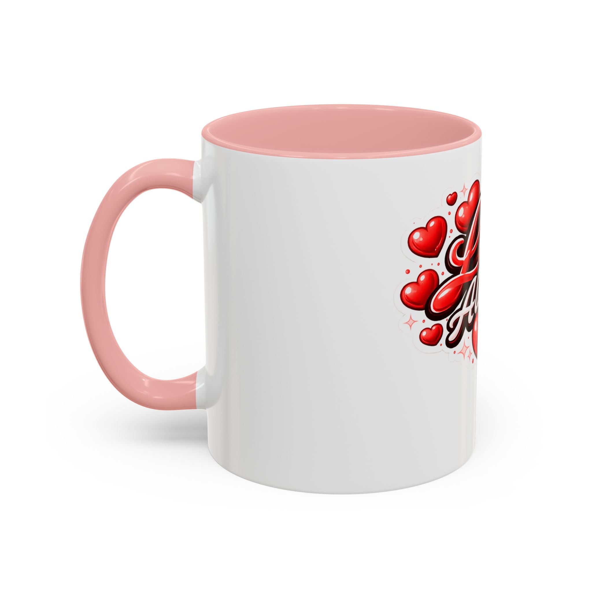 Love Always Coffee Mug — Romantic Heart Accent Mug (11/15oz)