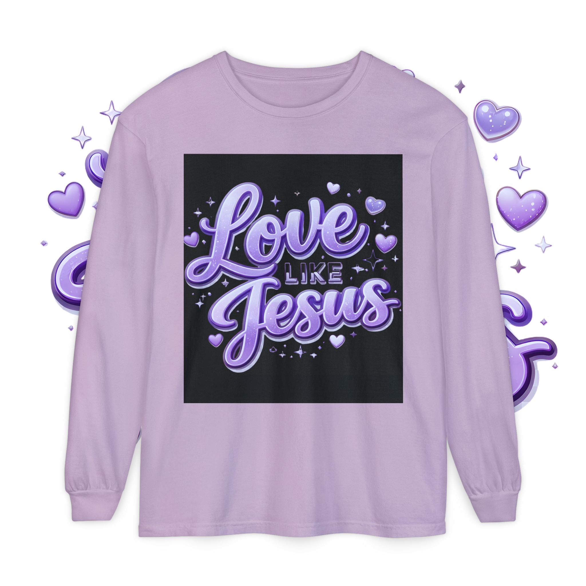 Love Like Jesus Long Sleeve Tee — Christian Faith Graphic Shirt