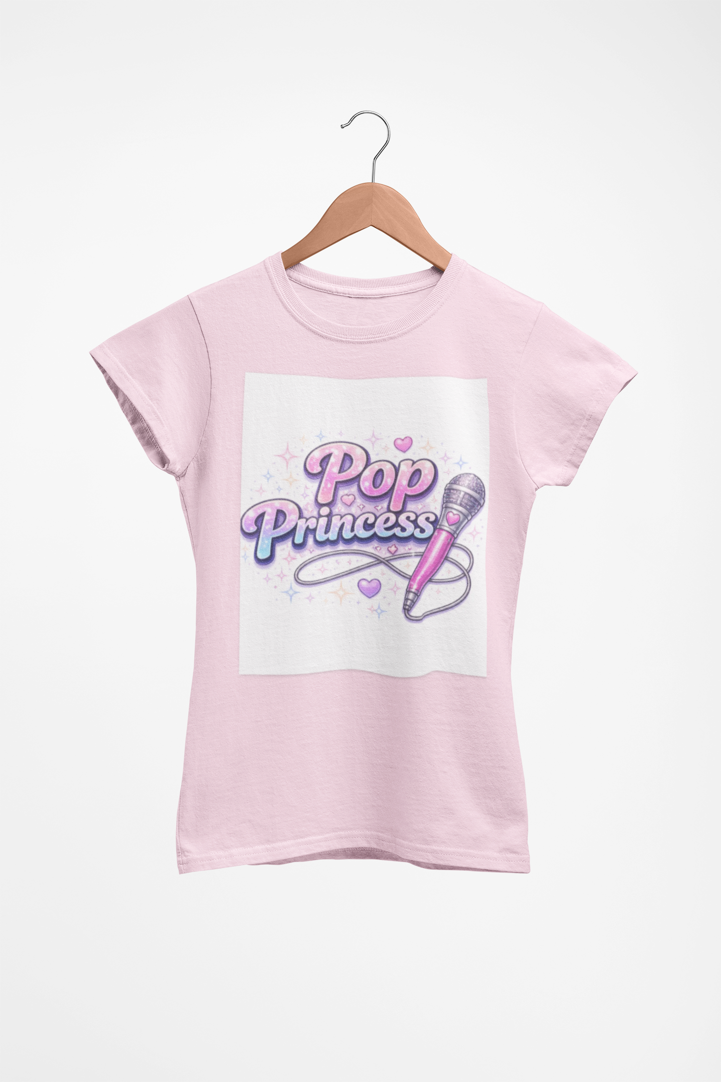 Pop Princess Sweatshirt — Cute Pink Microphone Graphic Crewneck